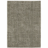 6' X 9' Grey Tan And Beige Geometric Power Loom Stain Resistant Area Rug