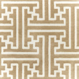 8' X 11' Gold And Ivory Geometric Power Loom Stain Resistant Area Rug