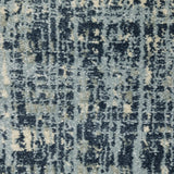 8' X 10' Dark Blue Light Blue Grey Ivory And Beige Abstract Power Loom Stain Resistant Area Rug