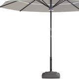 11' Color Sunbrella Octagonal Lighted Market Smart Patio Umbrella