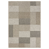 8' X 10' Gray Geometric Handmade Indoor Outdoor Area Rug