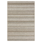 5' X 7' Gray Striped Handmade Indoor Outdoor Area Rug