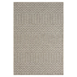 5' X 7' Gray Chevron Handmade Indoor Outdoor Area Rug