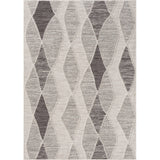 5' x 7' Blue and Gray Abstract Geometric Indoor Outdoor Area Rug