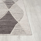 8' X 9' Gray Geometric Indoor Outdoor Area Rug