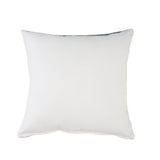 24" X 24" White Zippered Striped Indoor Outdoor Throw Pillow