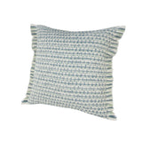 24" X 24" Blue Zippered Coastal Indoor Outdoor Throw Pillow