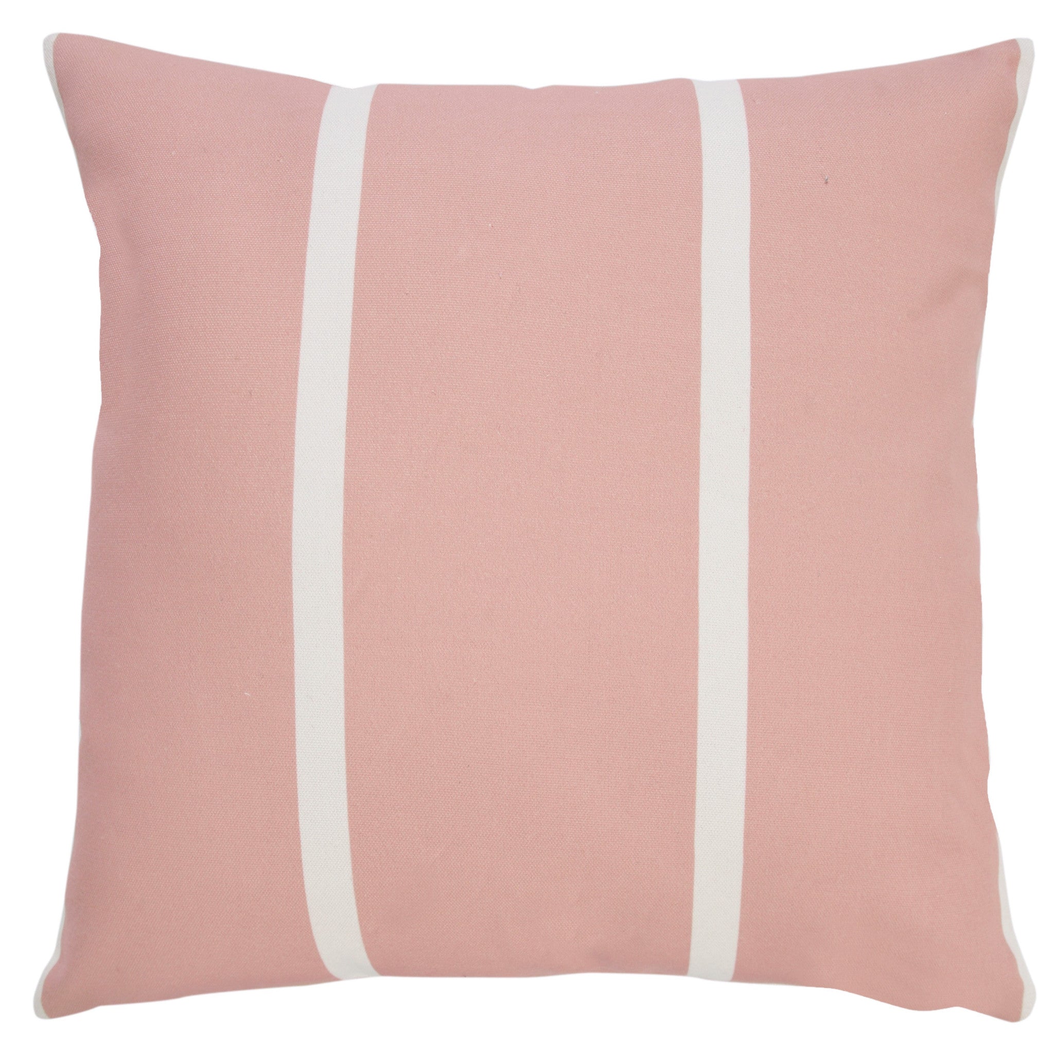 20" X 20" Pink Zippered Geometric Indoor Outdoor Throw Pillow