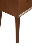 27" Brown Wood End Table With Drawer