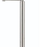 60" Nickel Swing Arm Floor Lamp With White Square Shade