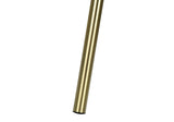 63" Matte Gold Floor Lamp with Cream Drum Shade