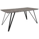 Faux Concrete Finish Dining Table