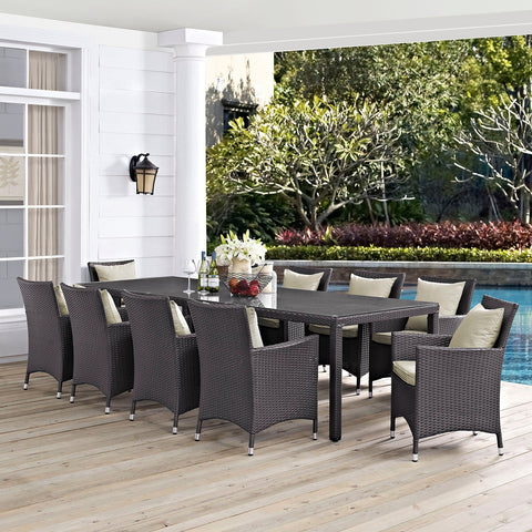 Convene 11 Piece Outdoor Patio Dining Set