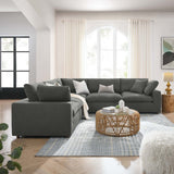 Commix Down Filled Overstuffed 5 Piece 5-Piece Sectional Sofa