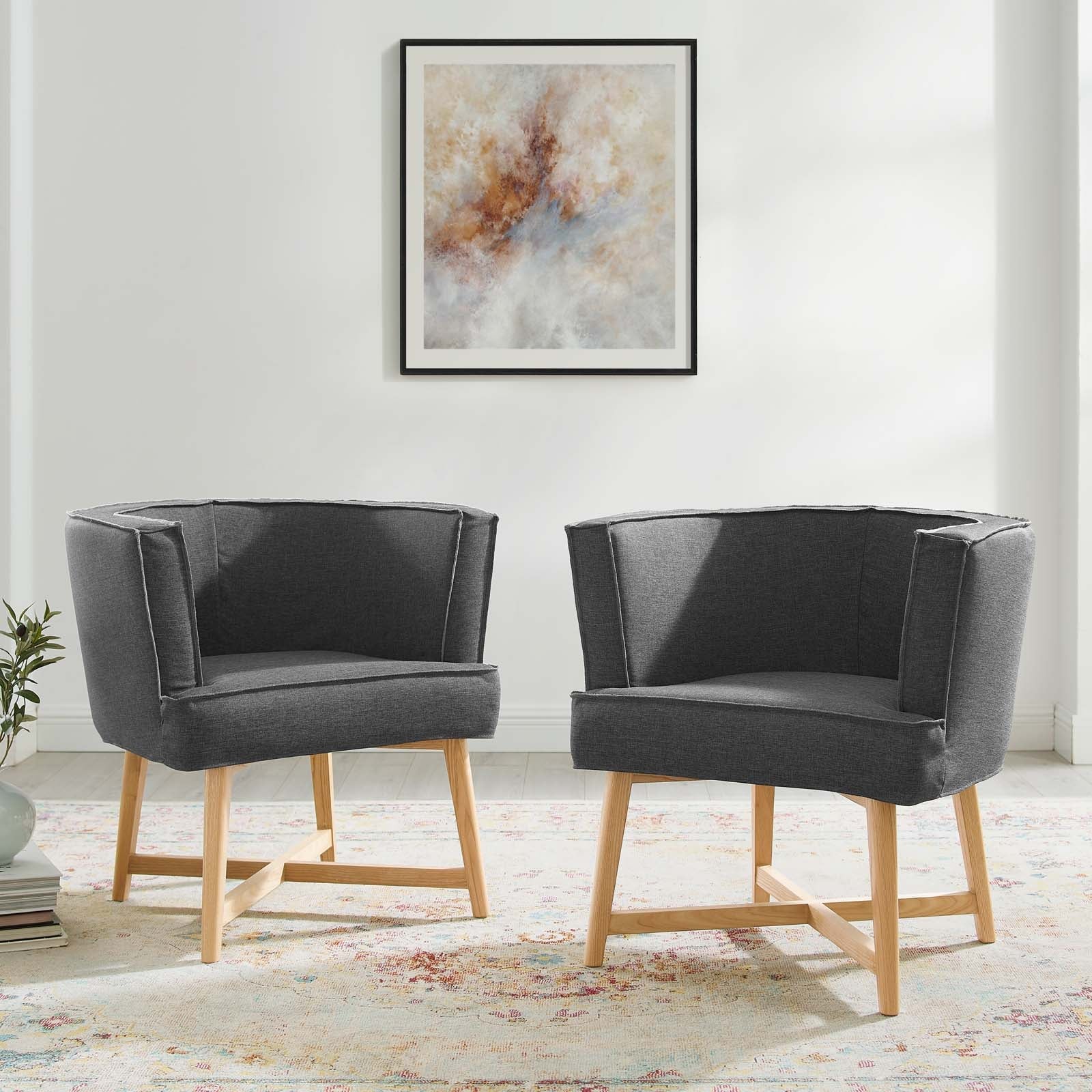 Anders Accent Chair Upholstered Fabric (Set of 2)