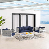 Harmony 5-Piece Sunbrella® Outdoor Patio Aluminum Furniture Set