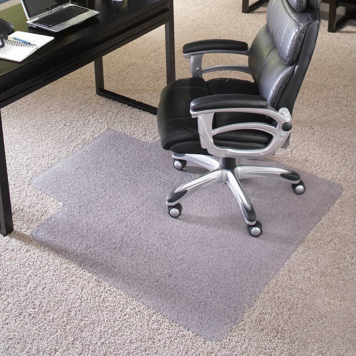 45" X 53" 400 lb. Capacity Carpet Chair Mat w/ Lip