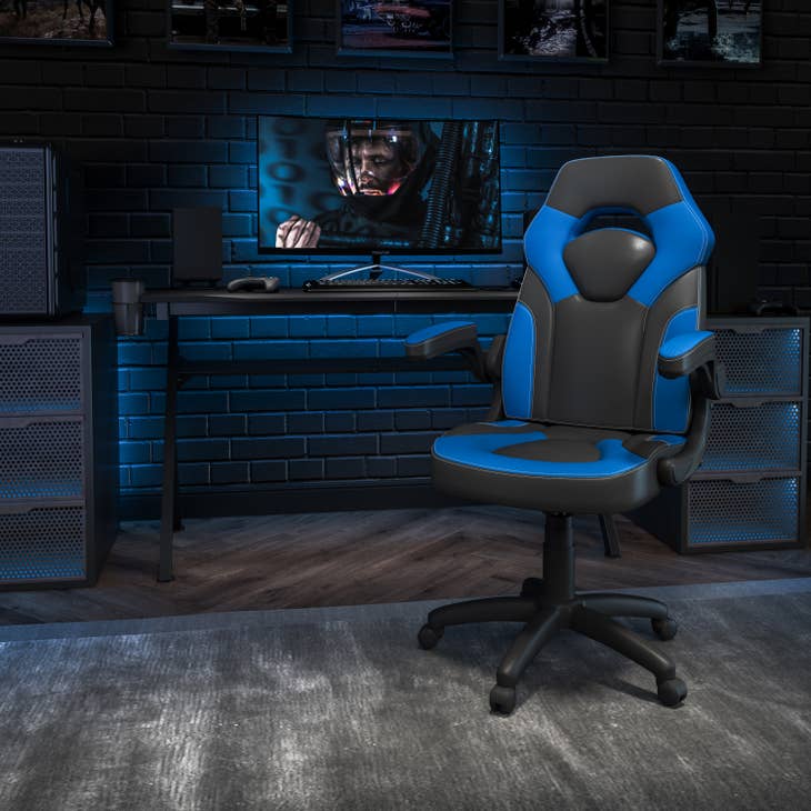 High Back Black/Blue Racing Ergonomic Gaming Chair