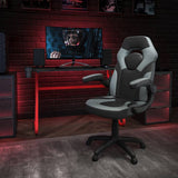 Red Gaming Desk and Chair Set with Cup Holder