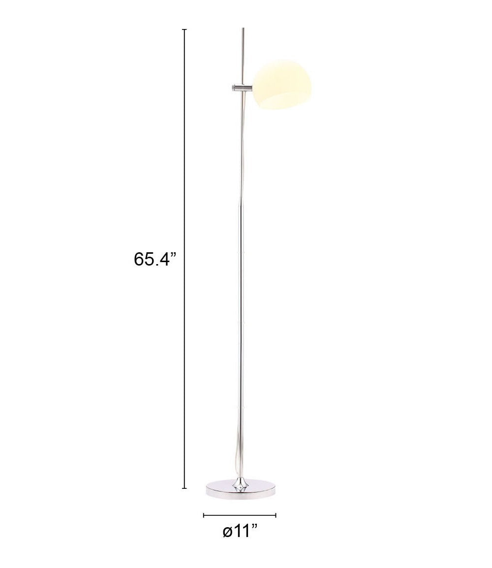 Minimalist Frosted Glass Floor Lamp