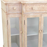 14 X 42 X 34 Beige Vintage French Style Distressed - Hallway Cabinet