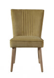 Khaki Microfiber Velvet Dining Or Side Chair