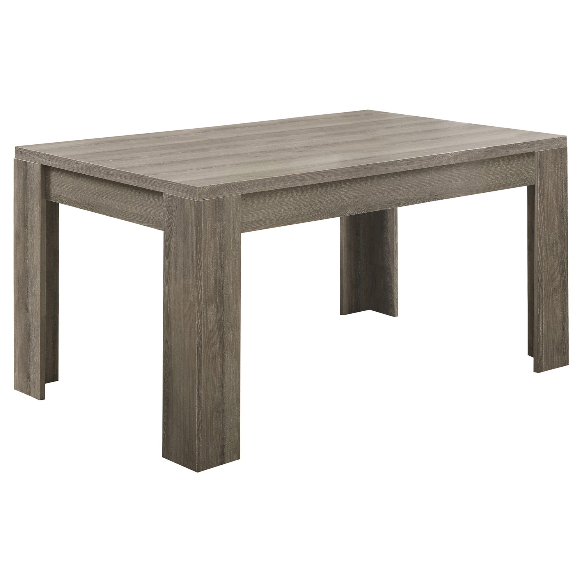 140" White Solid Wood And Metal Dining Table