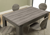 140" White Solid Wood And Metal Dining Table