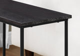 24" Brown And Black Console Table With Storage
