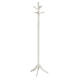 20" X 20" X 71.75" White Solid Wood Coat Rack