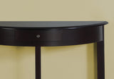 32" Dark Brown End Table With Shelf