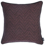 Fuchsia And Black Zigzag Decorative Throw Pillow Cover