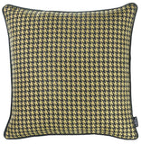 17"X 17" Yellow Jacquard Decorative Throw Pillow Cover