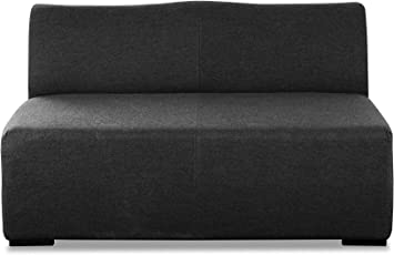 51" Charcoal Polyester Blend Loveseat