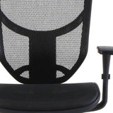 Black Adjustable Swivel Mesh Rolling Drafting Chair