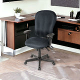 Charcoal Adjustable Swivel Fabric Rolling Office Chair