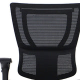 Black Adjustable Swivel Mesh Rolling Office Chair