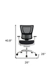 Black Adjustable Swivel Mesh Rolling Office Chair