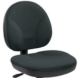 Ebony and Black Adjustable Swivel Fabric Rolling Office Chair