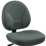 Ebony and Black Adjustable Swivel Fabric Rolling Office Chair