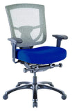 Slate Gray and Black Adjustable Swivel Mesh Rolling Office Chair