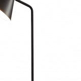 59" Tray Table Floor Lamp With Black Cone Shade