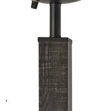 Black Wood Deco Torchiere