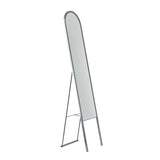 Silver Arch Cheval Standing Metal Mirror