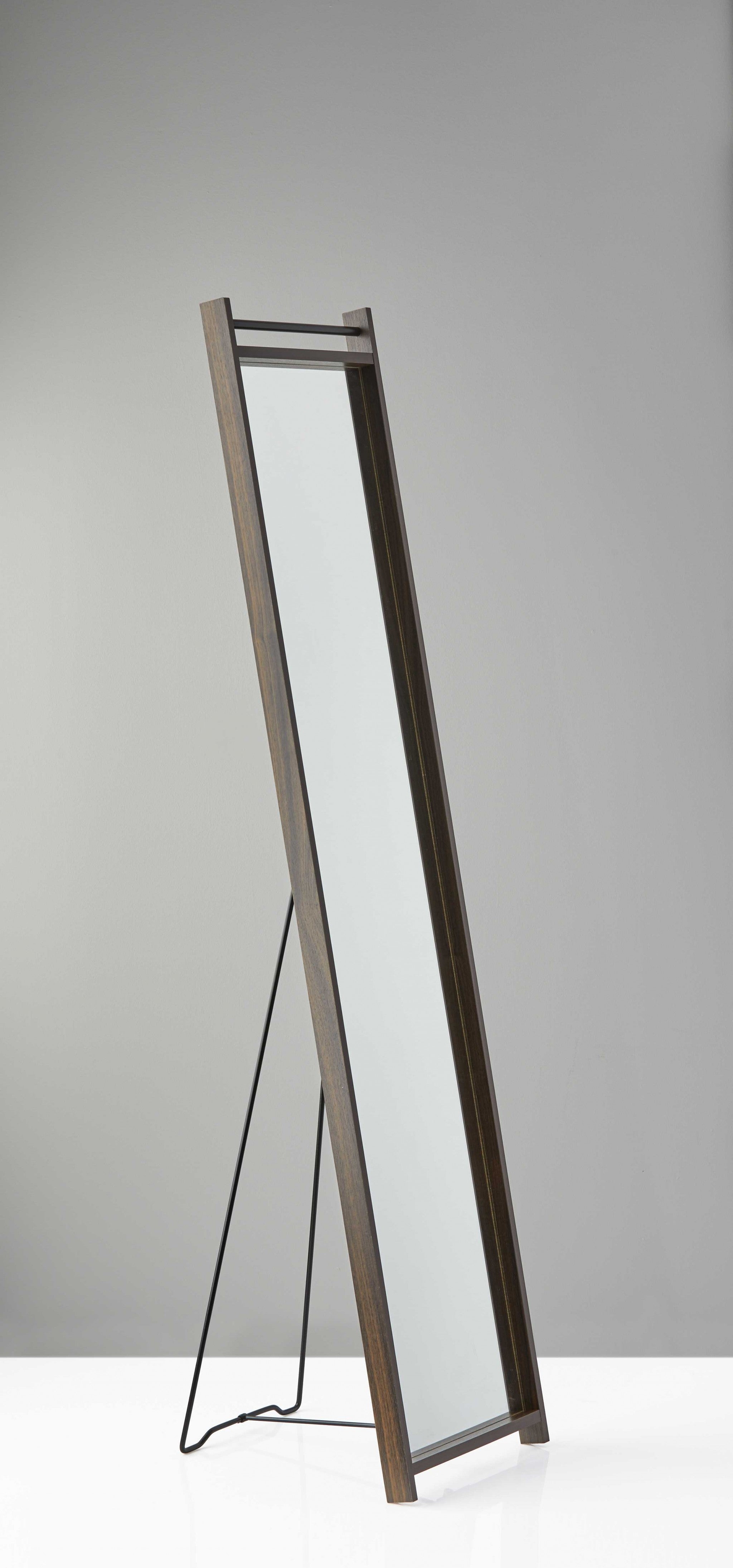 61" Natural Framed Cheval Standing Mirror