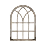 Distressed Wood Framed Window Arch Wall Decor