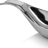 8" X 34.5" X 5.5" Silver Aluminum Long Wavy Bowl