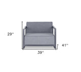 39" Gray Arm Chair