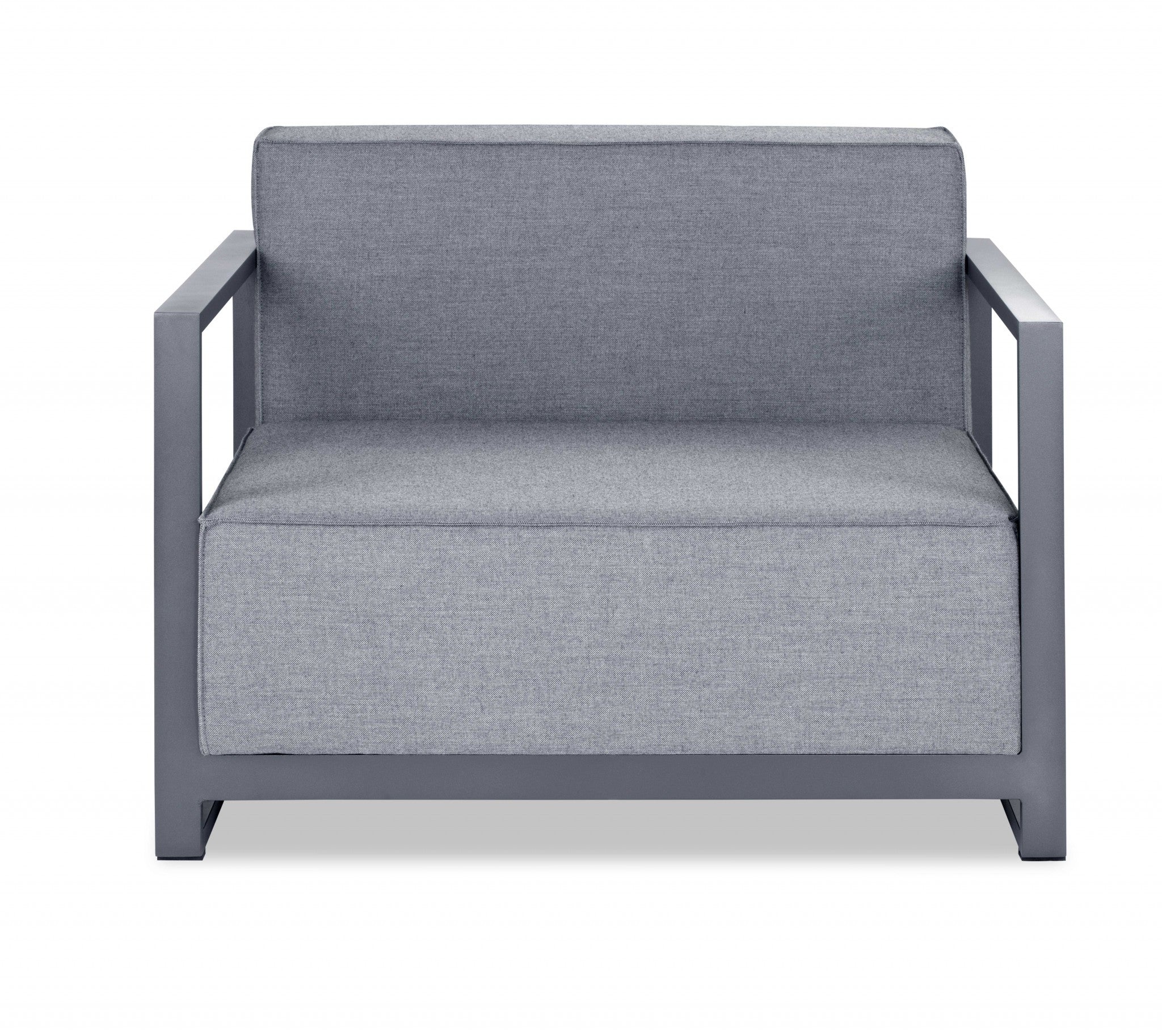 39" Gray Arm Chair