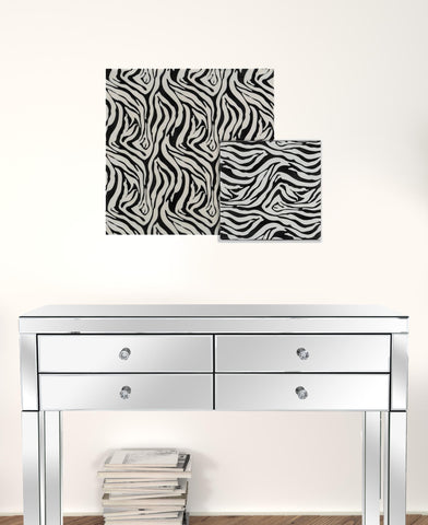 Large Faux Zebra Skin Wall Tile